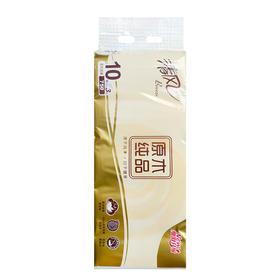 清风三层无芯卷纸10卷