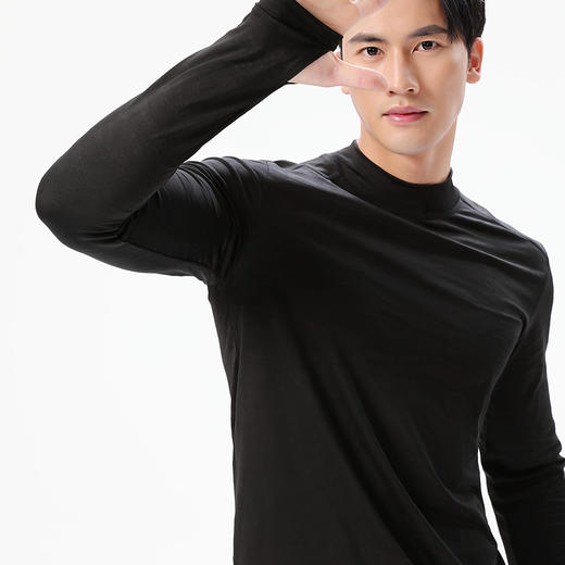 URG阳离子高领迷彩长袖上衣 Neck Partner男女款春秋季户外跑步运动保暖舒适吸湿排汗弹力透气上衣 商品图5