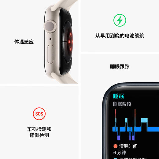 Apple Watch Series 8（GPS）铝金属表壳 商品图5
