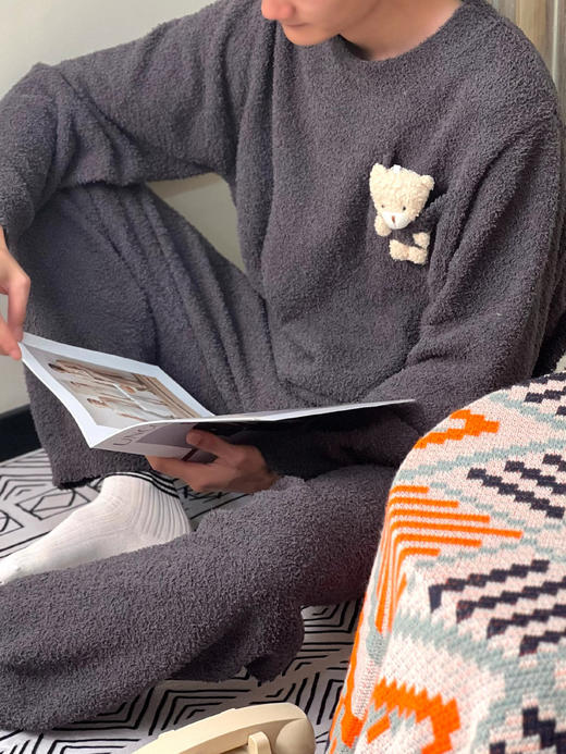 臣禾 【萌熊睡衣】半边绒睡衣 9234270220 9234270320  商品图2