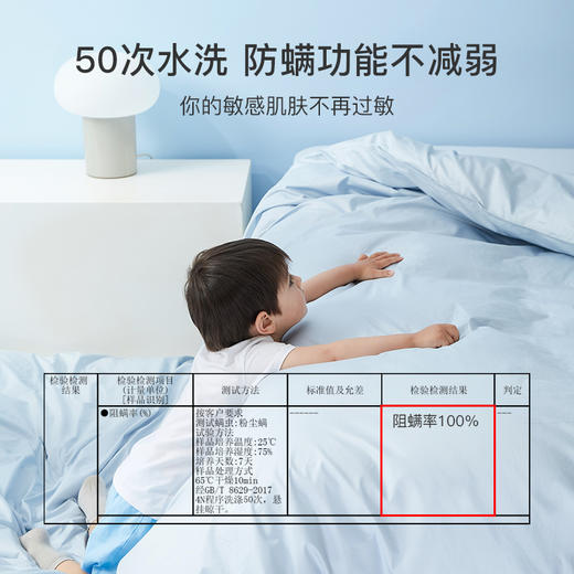 *舒飘儿Zero阻螨四件套 I 床单式床笠式 高密度织造工艺，科技阻螨面料，水洗100次阻螨率100% 商品图3
