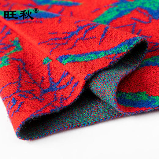 羊毛套头围巾百搭加厚护颈领巾，双圈提花脖套WQ1153 商品图2