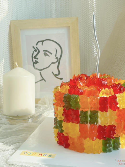 小熊软糖奶油水果蛋糕 商品图1