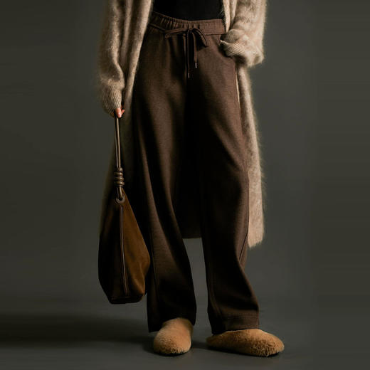 秋冬爆款！Charles Perra夏尔·贝洛 人字纹醋酸羊毛裤子 舒适保暖 3款可选 商品图2