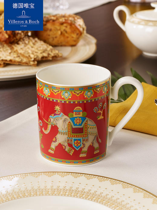 【样品特惠4折，无货退款】villeroyboch德国唯宝进口骨瓷马克杯咖啡杯陶瓷奢华中东多巴胺 商品图1