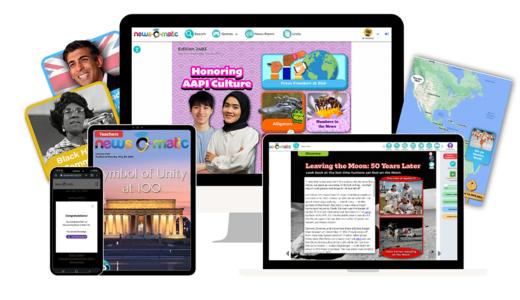 【适合小学&初高中】News O Matic K-8年级  儿童英语新闻网站、英语非虚构阅读提升网站 年卡/3年卡可选 商品图0