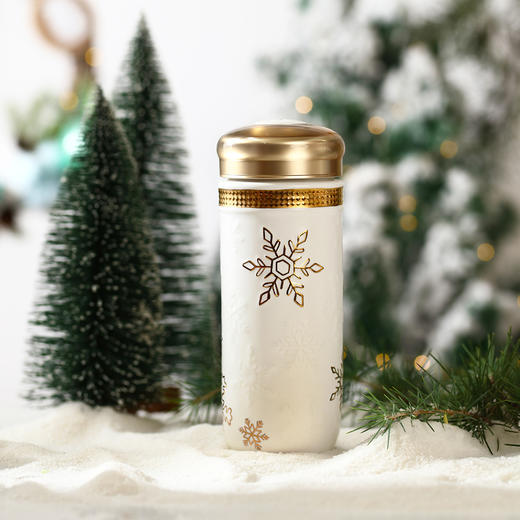 瑞雪心语随身杯 330ml双层 商品图1