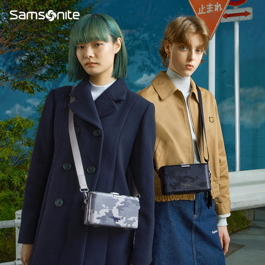 新秀丽MK X SAMSONITE系列联名款PC材质斜挎包QT0003 商品图5
