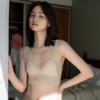 靴下物蕾丝法式三角杯内衣女小胸超薄款无钢圈性感夏季少女文胸罩 商品缩略图0