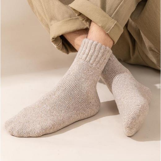 AILISCOCO 速暖羊毛袜 优选特细绵羊毛 细腻顺滑 特厚羊毛袜 一穿即热 吸湿排汗不臭脚 商品图8