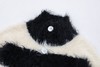 【服饰专场】秋冬新款实拍宽松美式风格条纹金属标毛茸茸针织毛衣 商品缩略图3