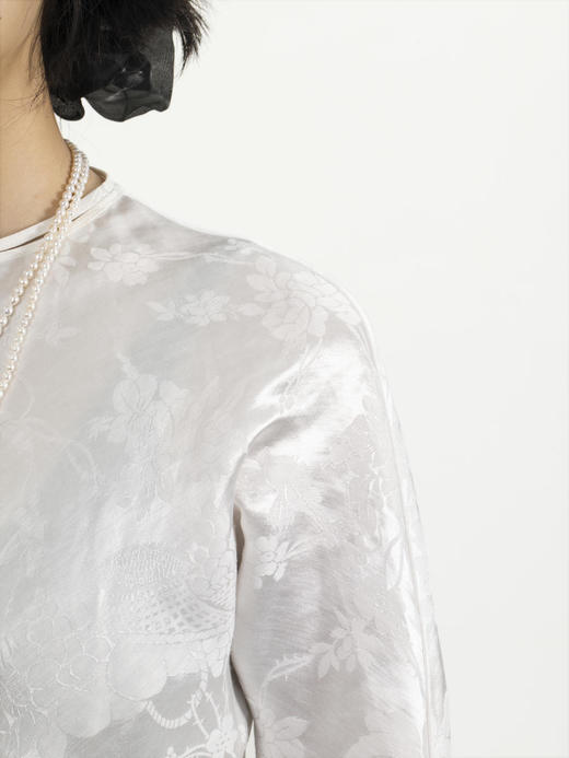 微瑕秒杀 |盛唐牡丹|真丝丝麻雅致中式改良旗袍连衣裙[特价品](特殊商品不退不换) 商品图6