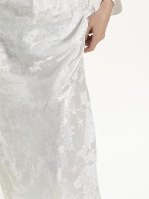 微瑕秒杀 |盛唐牡丹|真丝丝麻雅致中式改良旗袍连衣裙[特价品](特殊商品不退不换) 商品图8