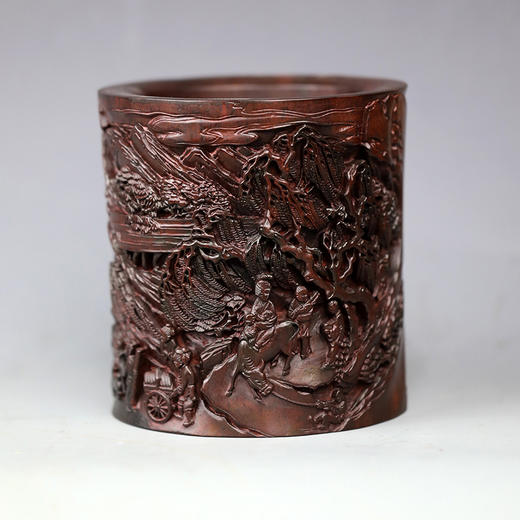 行旅图°黑檀笔筒 商品图2