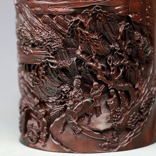 行旅图°黑檀笔筒 商品图7