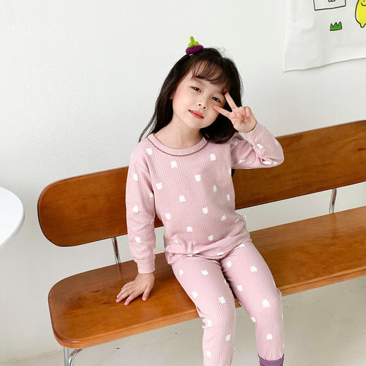 儿童纯棉秋衣秋裤宝宝睡衣春秋男童贴身内衣女童打底套装家居睡衣 商品图11