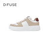 Dfuse迪芙斯2024春季新款黑白板鞋休闲绑带厚底运动鞋DF41112013 商品缩略图1