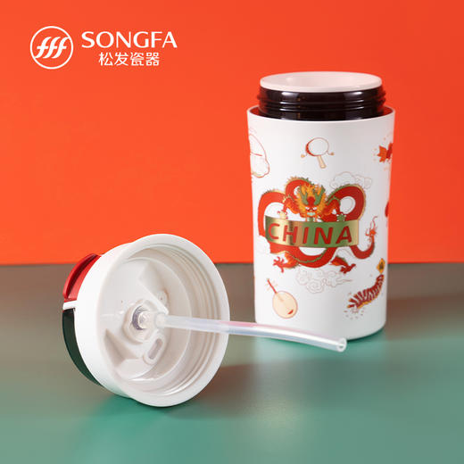 龙腾四海陶瓷随行杯 商品图6