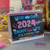 【美式复古台历！甜酷辣妹喜欢的台历-】2024年新款台历美式复古创意桌面儿童摆件倒计时记事日历，既是台历也是桌面摆件。 商品缩略图5