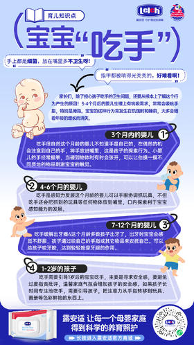 【露安适育儿知识课堂】❓宝宝爱“吃手”是什么原因 