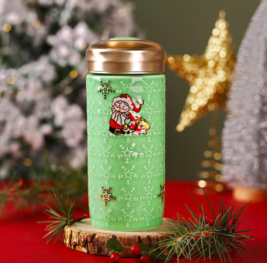 冰雪圣诞随身杯 300ml双层 商品图0