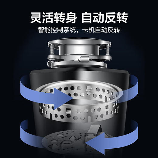 海尔（Haier)垃圾处理器自动进水大功率厨房餐余家用粉碎渣机LD780-Z1 商品图3