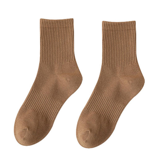 「7双装！数色可选」南极人诸暨袜子男士春秋ins潮运动袜白色中筒长袜配饰 商品图1