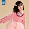 年衣女童连衣裙秋冬新款中大童女宝宝拜年服洋气纱裙公主裙拜年服你是我的龙耀连衣裙 商品缩略图1