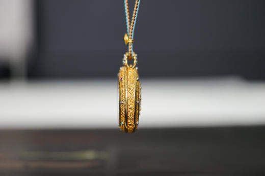 18K+24K金大黑天财嘎乌盒吊坠  特价 商品图1