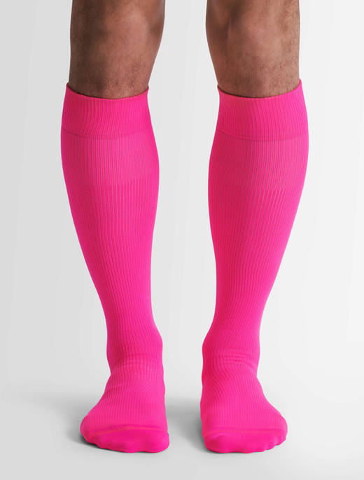 Fusalp - Sock Pop - Fluor pink/flocon - 配饰 - 袜子 - 粉色 商品图0