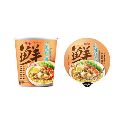 华丰 三鲜伊面 77g/杯 商品图0
