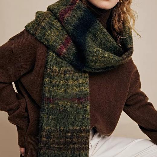 【甄珠贝】氛围感 西太后土星刺绣 羊驼毛，美丽诺羊毛混纺流苏围巾，手感蓬松柔软不扎【一周左右】 商品图11