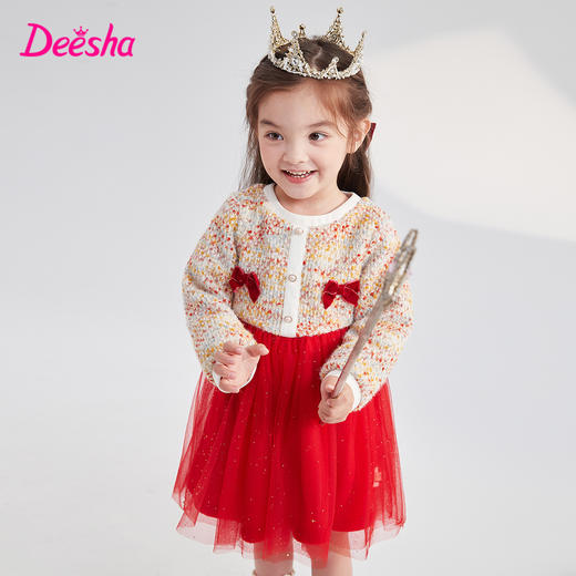 DEESHA/笛莎笛莎童装2023新款韩版时尚女童连衣裙   商品图1