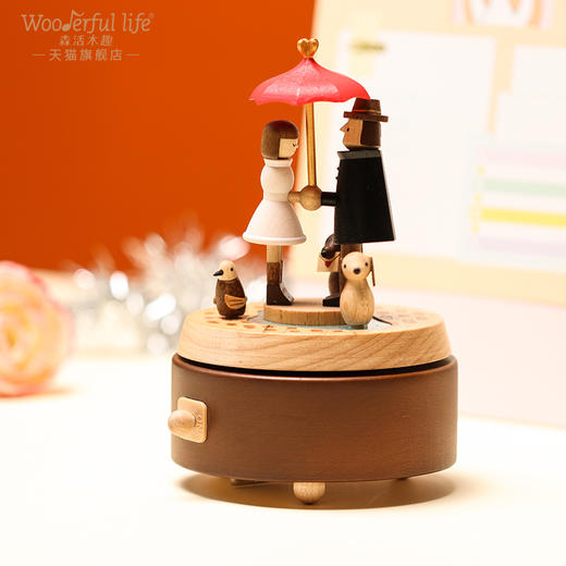 wooderfullife 音乐盒 爱的小雨伞 白马王子 商品图1