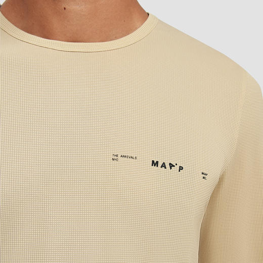 MAAP x TA 男士 Alt Road LS tee Sand 休闲速干长袖T恤 商品图3