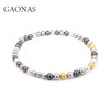 GAONAS 坠链均925银仿珍珠 时尚百搭日常多彩珍珠满串项链10140XX 商品缩略图1