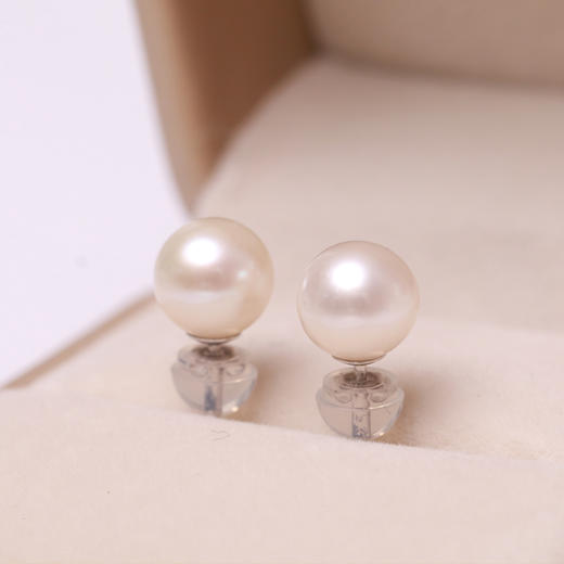 美裕 淡水珍珠一根针耳钉6-10mm 106799 106800 106798 107367 商品图1