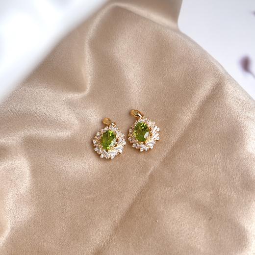 19746-S925橄榄石切面约15*23mm吊坠无链 商品图0