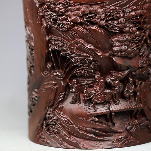 行旅图°黑檀笔筒 商品图8