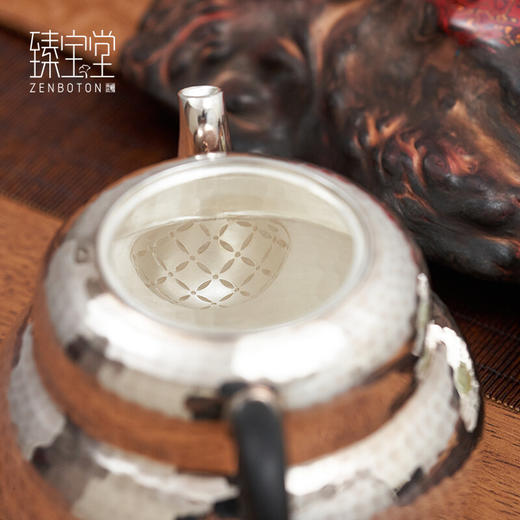 臻宝堂福禄昌顺泡茶银壶220ml 商品图3