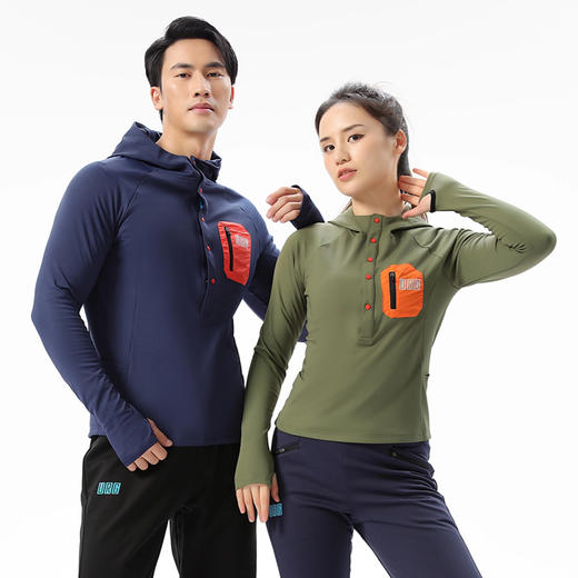 URG连帽加厚抓绒衣 Hoody Fleece Plus男女款冬季户外跑步运动防寒保暖上衣 商品图1