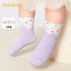 巴拉巴拉宝宝袜子男童女童中筒袜弹力保暖小童棉袜春秋亲肤五双装 商品缩略图0