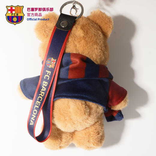 巴塞罗那俱乐部官方商品丨巴萨毛绒小熊玩偶挂件围巾小熊配饰 商品图4