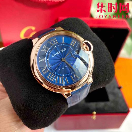 原单品质渠道货 特惠【真金款】新款首发 18K玫瑰金表到货！原装机 卡地亚蓝气球系列 男款大号42mm机械 瑞士进口ETA-2824/2892全自动机械机芯 商品图5