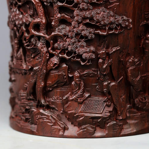 琴棋书画2°黑檀笔筒 商品图8