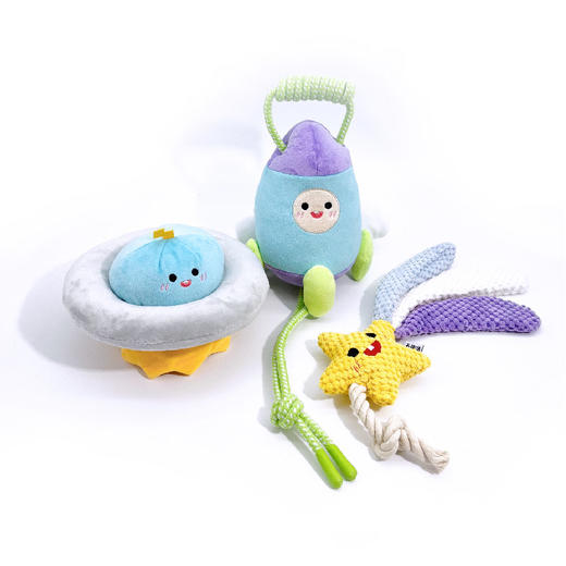 「不趣集」星际系列宠物互动玩具拔河磨牙消耗精力狗玩具互动解闷发声自嗨 商品图1