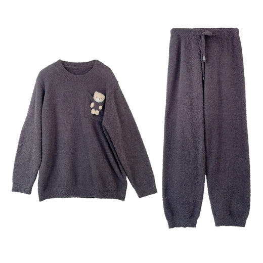 臣禾 【萌熊睡衣】半边绒睡衣 9234270220 9234270320  商品图8