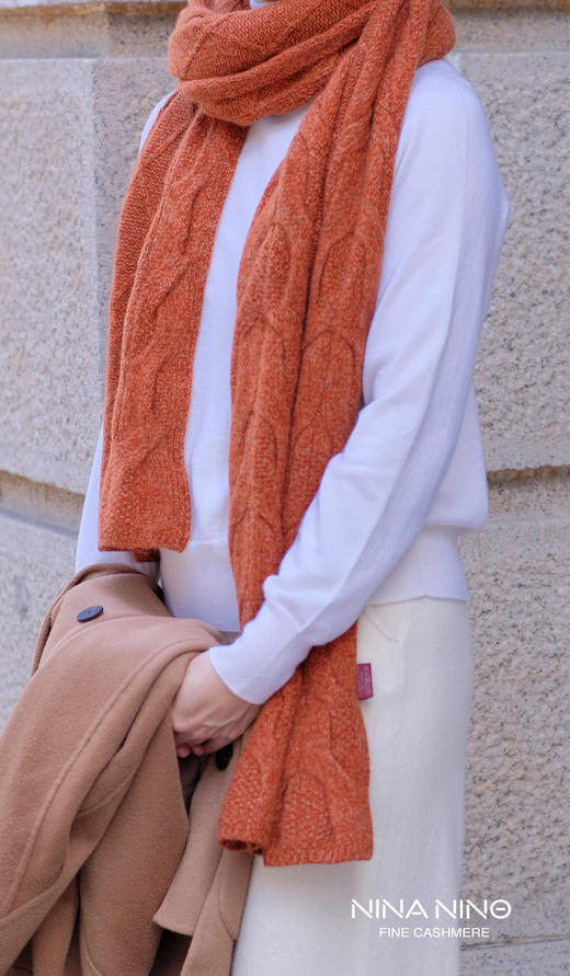 绞花大围巾 商品图0