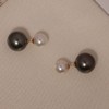 甄珠贝 d*or款 双珠多戴款耳钉 大溪地黑12mm akoya微微瑕 不影响配戴面无暇8-9mm 18k 商品缩略图0