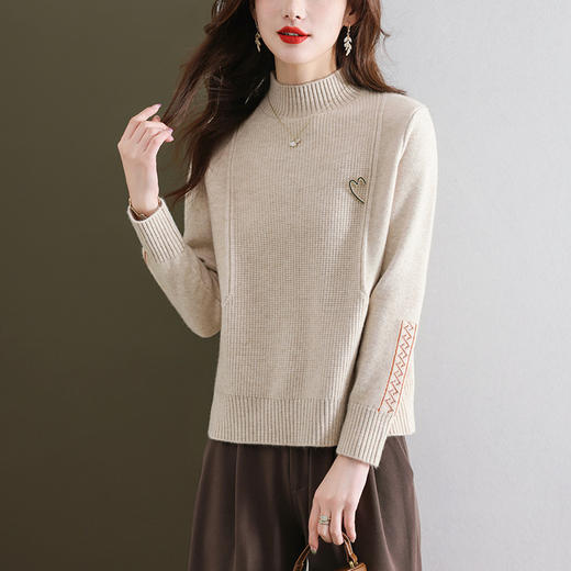 半高领打底衫，女秋冬短款毛衣冬季新款小个子针织加厚内搭洋气CC-89-28162 商品图2